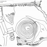 Plan de la poype de Saint-Cyr-sur-Menthon avec ses courbes de niveau